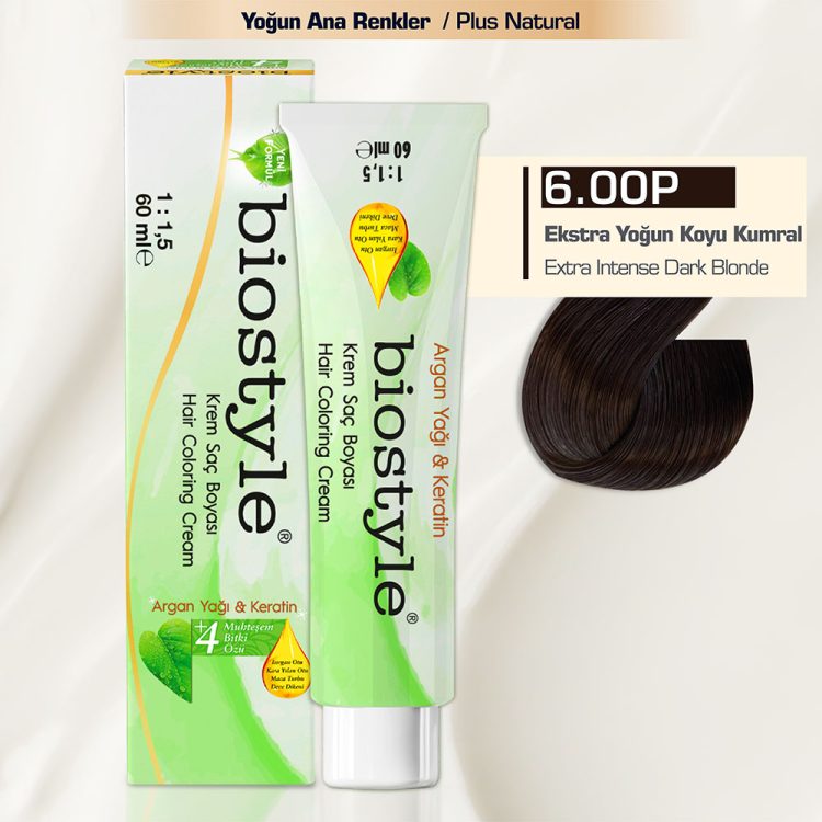 COLORMAX 60ML SAÇ BOYASI (Kopya) (Kopya) - Oranj Kozmetik San. ve Dış Tic. Ltd. Şti. biostyle-6.00P-ekstra-yogun-koyu-kumral-profesyonel-krem-sac-boyasi