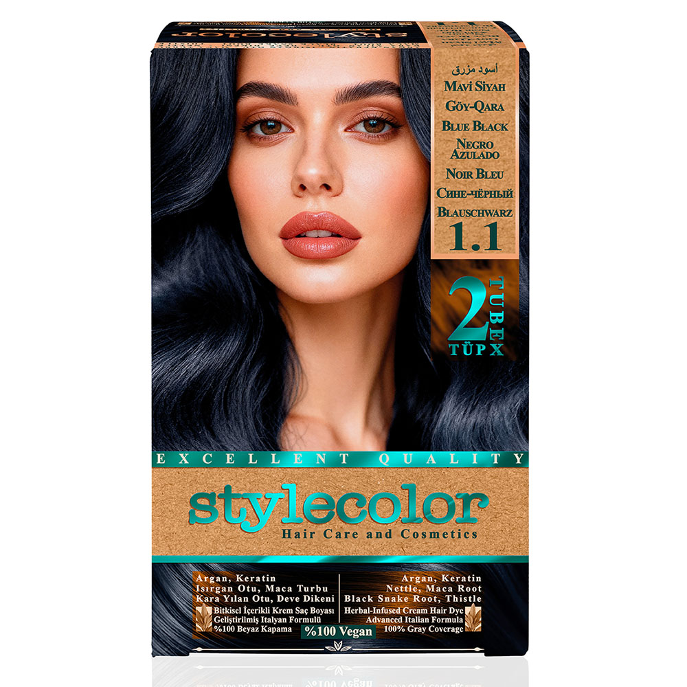 Stylecolor 1.1 Mavi Siyah stylecolor-1.1-mavi-siyah-sac-boya