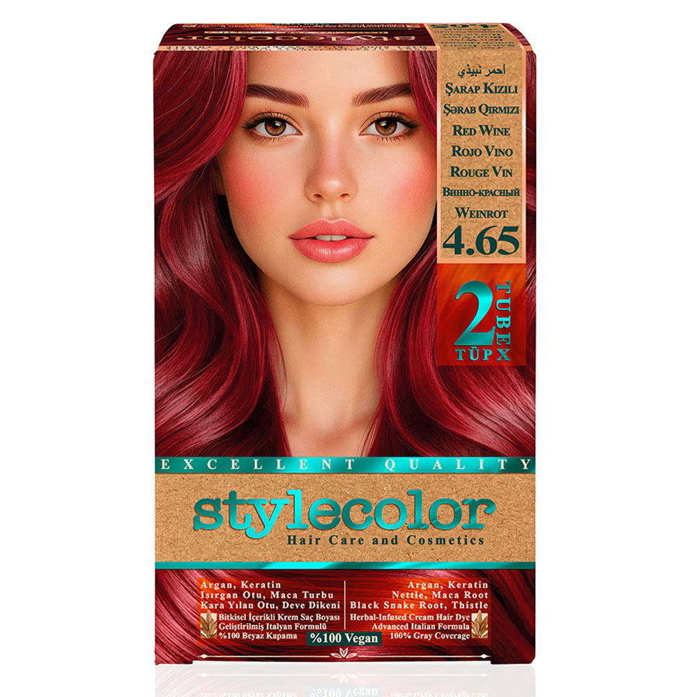 Stylecolor 4.65 Şarap Kızılı stylecolor-4.65-sarap-kizili-sac-boya
