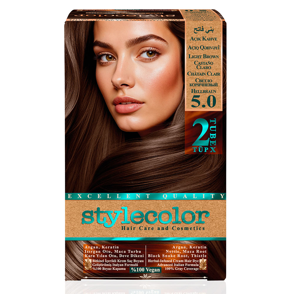 Stylecolor 5.0 Açık Kahve stylecolor-5.0-acik-kahve-sac-boya