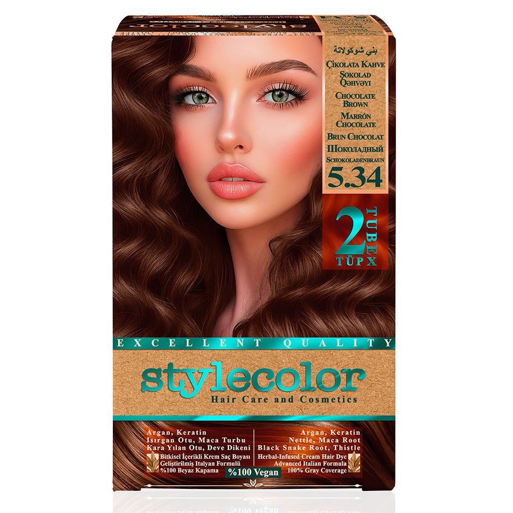Stylecolor 5.34 Çikolata Kahve stylecolor-5.34-cikolata-kahve-sac-boya
