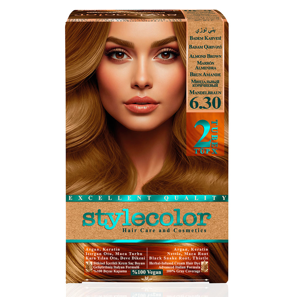 Stylecolor 6.30 Badem Kahvesi stylecolor-6.30-badem-kahvesi-sac-boya