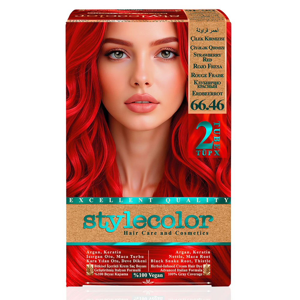 Stylecolor 66.46 Çilek Kırmızısı stylecolor-66.46-cilek-kirmizisi-sac-boya