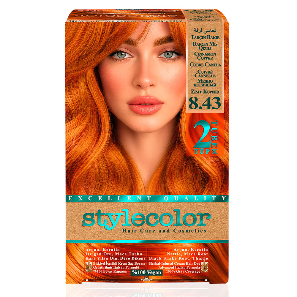 Stylecolor 8.43 Tarçın Bakır stylecolor-8.43-tarcin-bakir-sac-boya